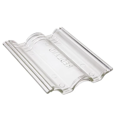 BMI Monier Tuiles Tuile En Verre Grand Moule à Fort Galbe - Plein Ciel - Translucide - 42 X 33 Cm