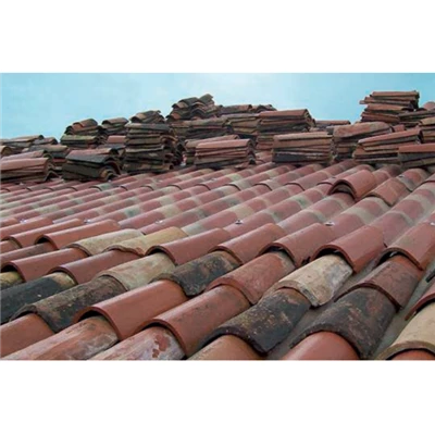 Eternit Plaque De Couverture Plaque Support De Tuiles Canal - Soutuile FR 230 - Finition Flammée - 120 X 96 Cm - Sans Coin Coupé – Image 2