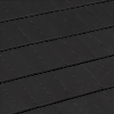 BMI Monier Tuiles Demi-tuile Béton - Nobilee - Noir - 42 X 18.5 Cm – Image 2