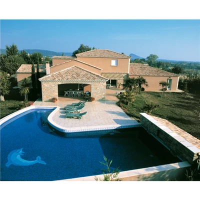 BMI Monier Tuiles Tuile Béton Grand Moule à Fort Galbe - Plein Ciel - Silvacane Littoral - 42 X 33.2 Cm – Image 5