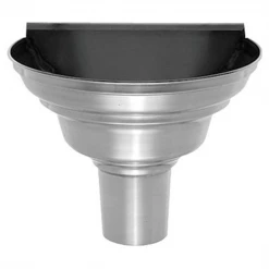 Rheinzink Gouttières Cuvette Demi-ronde De Face En Zinc