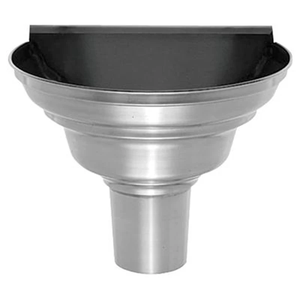 Rheinzink Gouttières Cuvette Demi-ronde De Face En Zinc