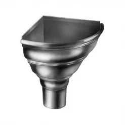 VM Zinc Gouttières Cuvette D'angle Demi-ronde En Zinc