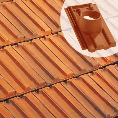 Edilians Tuiles Tuile à Douille H 14 - Diam. 120 Mm