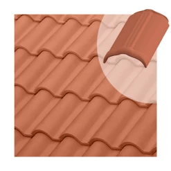 Tuiles Faîtière Circulaire Tejas Borja - Nature Rouge - 430MM X 230MM