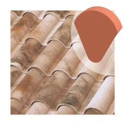 Tuiles Fronton à Bourrelet De Rive à Rabat Tejas Borja - Nature Lamalou