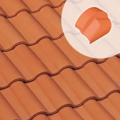 Monier Tuiles Fronton De Rive Ronde GALLO ROMANE (AR174)