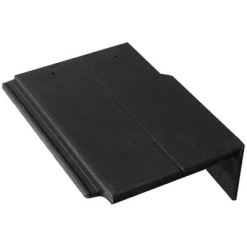 BMI Monier Tuiles Tuile De Rive Universelle Droite En Béton - Nobilee - Graphite - 42 X 33 X 14.5 Cm