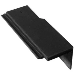 BMI Monier Tuiles Demi-tuile De Rive Universelle Droite En Béton - Nobilee - Graphite - 42 X 14.5 Cm