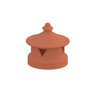 Tuiles Lanterne Universelle Tejas Borja Pour Tuile - Ø 130 Mm - Nature Rouge – Image 2