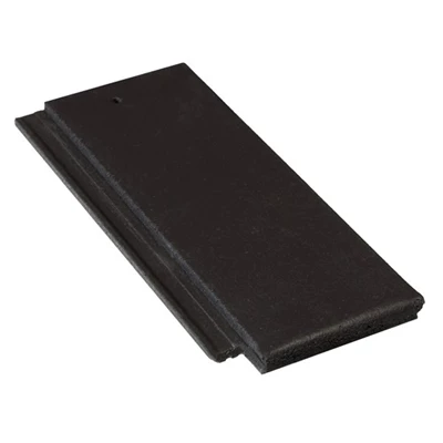 BMI Monier Tuiles Demi-tuile Béton - Nobilee - Noir - 42 X 18.5 Cm