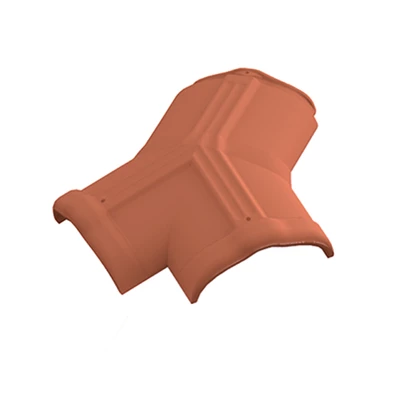 Tuiles Poinçon 3 Voies Circulaire Tejas Borja - Nature Rouge - 375MM X 230MM – Image 2