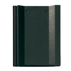 BMI Monier Tuiles Tuile Béton Grand Moule à Faible Relief - Perspective - Noir - 42 X 33 Cm