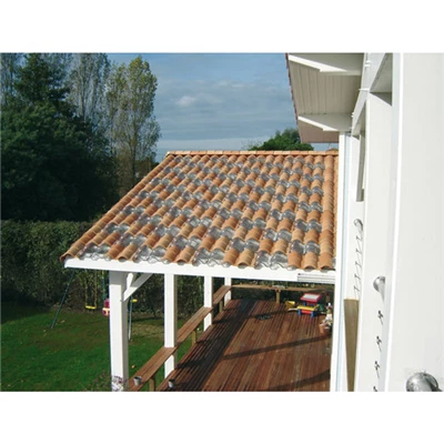 BMI Monier Tuiles Tuile En Verre Grand Moule à Fort Galbe - Plein Ciel - Translucide - 42 X 33 Cm – Image 3