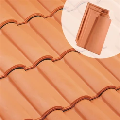 Tuiles Tuile Terre Cuite Méridionale Poudenx à Emboîtement Grand Moule Fortement Galbée EDILIANS - Rouge