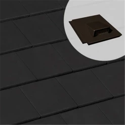 BMI Monier Tuiles Tuile Chatière En Béton - Innotech - Graphite - 42 X 33 Cm