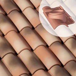 Monier Tuiles Tuile à Douille GALLÉANE 12 - Diam. 150 Mm (GT115)