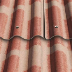 Eternit Plaque De Couverture Plaque Ondulée COLORAGRI FR PO5 - 5 Ondes Standard Flammée - 1.52 X 0.92M